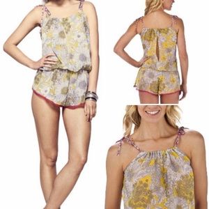 Liberty of London Sheer Chiffon Floral Romper